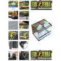 Exo Terra Duże Szklane Terrarium dla Gada Węża Legwana Żółwia 90x45x30cm PT2611