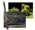 Aqua Nova Tło Dwustronne Do Akwarium Fototapeta Rock / Plants L 100x50cm