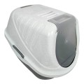 KUWETA dla kota kryta z FILTREM Pet Inn 54x40x40cm Szara