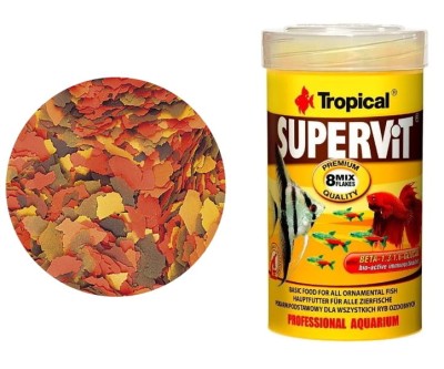 TROPICAL SUPERVIT 100ml - Pokarm Płatki Dla Ryb