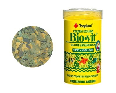 TROPICAL BIO-VIT 100ml - Pokarm ROŚLINNY Dla Ryb Akwariowych