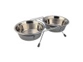 Miski Metalowe Na Stojaku Niskim Dla Psa Kota 2x1,8l