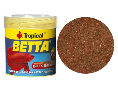 TROPICAL BETTA 50ml - Pokarm Płatki Dla Bojowników