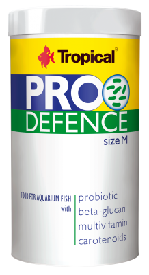 TROPICAL PRO DEFENCE SIZE M 250ml - Pokarm w Formie Wolno Tonącego Granulatu Z Dodatkiem Probiotyku Dla Dorosłych Ryb