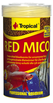 TROPICAL RED MICO 100ml - Liofilizowane Larwy Ochotki Dla Ryb