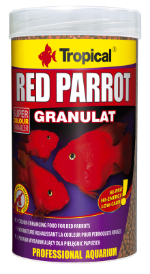 TROPICAL RED PARROT GRANULAT 1000ml Pokarm Dla Pielęgnic Papuzich