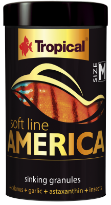 TROPICAL SOFT LINE AMERICA SIZE M 250ml Pokarm Dla Ryb