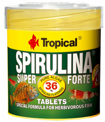 TROPICAL SUPER SPIRULINA FORTE TABLETS 50ml Pokarm W Tabletkach Dla Ryb