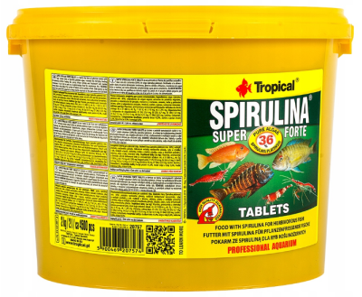 TROPICAL SUPER SPIRULINA FORTE TABLETS 2kg Pokarm W Tabletkach Dla Ryb