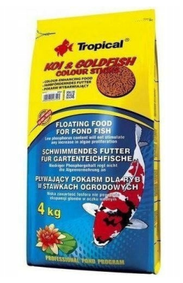 Tropical KOI&GOLDFISH COLOUR STICKS 50l - pokarm dla ryb hodowanych w oczku wodnym