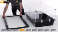 FERPLAST CASITA CZARNA 80 Klatka dla królika+STOJAK 50cm