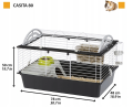 FERPLAST CASITA CZARNA 80 Klatka dla królika+STOJAK 50cm