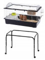 FERPLAST CASITA CZARNA 80 Klatka dla królika+STOJAK 50cm