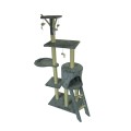 Drapak Dla Kota Drzewko XL 138x50x38cm Jasno - Szary