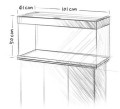 Juwel Rio 180l 101x41x50cm Zestaw Akwarium Jasne Drewno (DĄB)