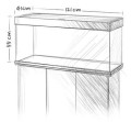 Juwel Rio 240l 121x41x55cm Zestaw Akwarium Jasne Drewno