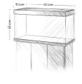 Juwel Rio 350l 121x51cm Zestaw z Szafką Jasne Drewno
