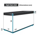 AQUAEL OPTI SET 240L 121x41x56 zestaw akwarium LED CZARNY