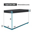 AQUAEL OPTI SET 200L 101x41x56 zestaw akwarium LED BIAŁY