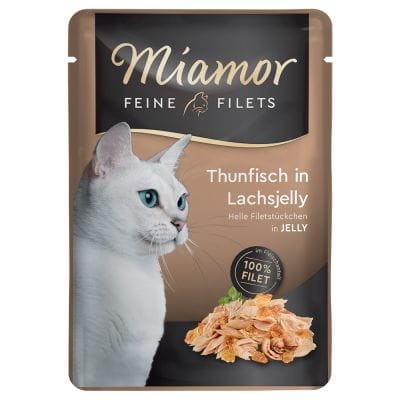 Miamor Karma Mokra Feine Filets Tuńczyk z Galaretką Łososiową 100g