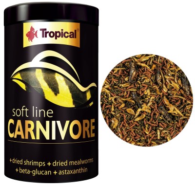 Tropical Soft Line Carnivore Pokarm Dla Dużych Gaturnków Ryb Mięsożernych 250ml/80g