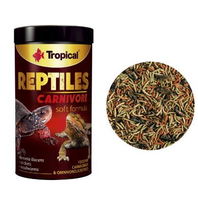 Tropical Reptiles Carnivore Pokarm Dla Mięsożernych i Wszystkożernych Gadów 250ml/65g