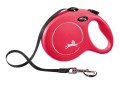 FLEXI Smycz automatyczna NEW CLASSIC taśma L 8m do 50kg CZERWONA