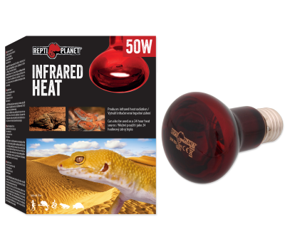 Repti PLANET Infrared Heat Żarówka Grzewcza Do Terrarium 50W