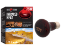 Repti PLANET Infrared Heat Żarówka Grzewcza Do Terrarium 75W