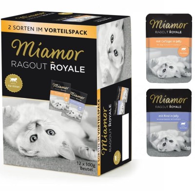 Miamor Karma Mokra Ragout Royale Kitten w Sosie dla Kociąt MIX SMAKÓW 12x100g