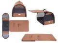 Amiplay Transporter dla Zwierząt TORBA New York Transportowa dla Psa Kota M 42x26x26cm Brązowa
