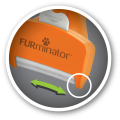 FURminator Undercoat deShedding Tool Usuwa Podszerstek u KRÓTKOWŁOSYCH Psów Średnich Ras FUR141372