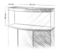 Juwel Vision 450l 151x61x64 cm Zestaw Akwarium Czarne 2xBelka LED