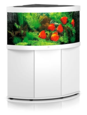 Juwel Trigon 350l Zestaw z Szafką Narożny Biały 123x87cm