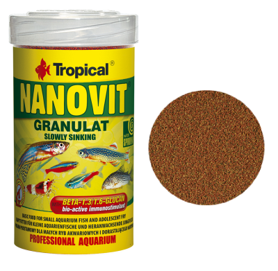 TROPICAL NANOVIT GRANULAT 100ML/60G Pokarm dla Ryb w Granulkach 67103