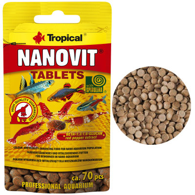 TROPICAL NANOVIT TABLETS 10G/SZASZETKA Pokarm dla Ryb w Tabletkach 20701