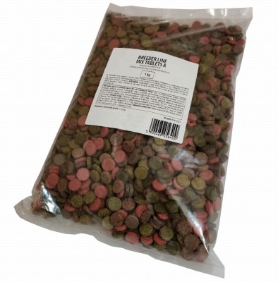 BREEDER LINE MIX TABLETS A Pokarm Wybarwiający dla Ryb 1kg