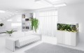 AQUAEL GLOSSY 260L 120x40x63 Zestaw Akwarium Białe Day&Night
