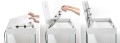 AQUAEL GLOSSY 260L 120x40x63 Zestaw Akwarium Białe Day&Night