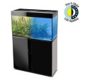 AQUAEL GLOSSY 125L 80x35x54 Zestaw z SZAFKĄ Czarny Day&Night