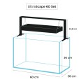 AQUAEL ULTRASCAPE 60 65L Zestaw Akwarium z Oświetleniem Forest Set
