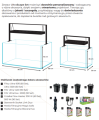 AQUAEL ULTRASCAPE 60 65L Zestaw Akwarium z Oświetleniem Snow Set