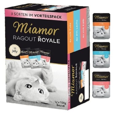 Miamor Karma Mokra Ragout Royale w Galaretce MIX SMAKÓW 12x100g