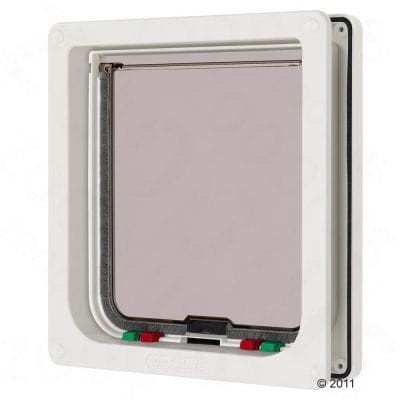 Drzwiczki Wahadłowe Dla Kotów Cat Mate Cat Flap 4Way Locking Białe 309W