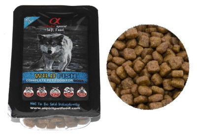 ALPHA SPIRIT Karma Półwilgotna dla Psów Wild Fish Treserki Smaczki Rybne 200g