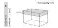 Aquael AKWARIUM PROSTE 72L 60x30x40cm 5mm XL