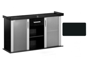 Szafka pod Akwarium proste Modern 120x50x77cm CZARNA