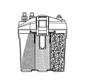 OASE FiltoSmart Thermo 200 Filtr Zewnętrzny z Grzałką do Akwarium do 200l