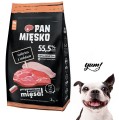 Pan Mięsko Karma dla Psów Cielęcina z Indykiem rozm. M 3kg