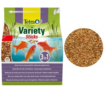 TETRA POND VARIETY STICKS 7L Mix 3 Pokarmów Dla Ryb